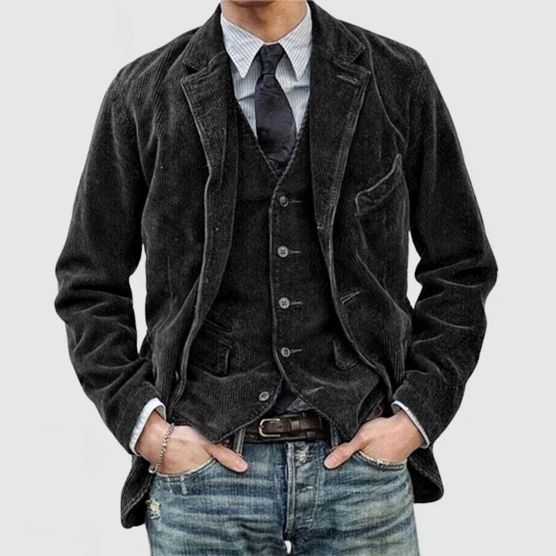 Sheldon | Klassischer Blazer- und Weste-Kombination für zeitlosen Stil