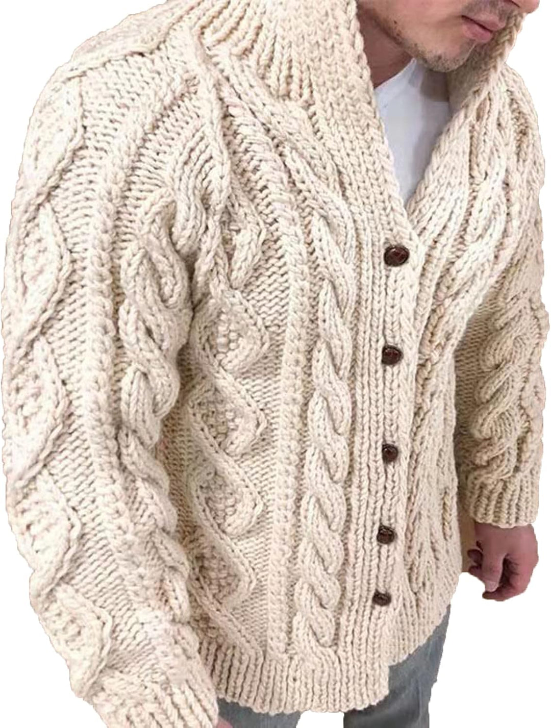 Valenzo | Gemütlicher gestrickter Wollpullover mit Reißverschluss-Design