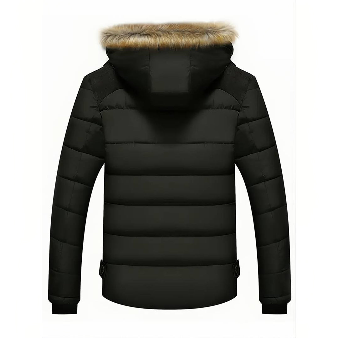 Jim | Stylish Men's Parka with Removable Hood and Warmth