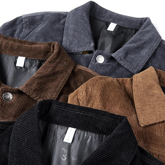 Aaro | Weiche, stilvolle, strapazierfähige Cordjacke für Herren