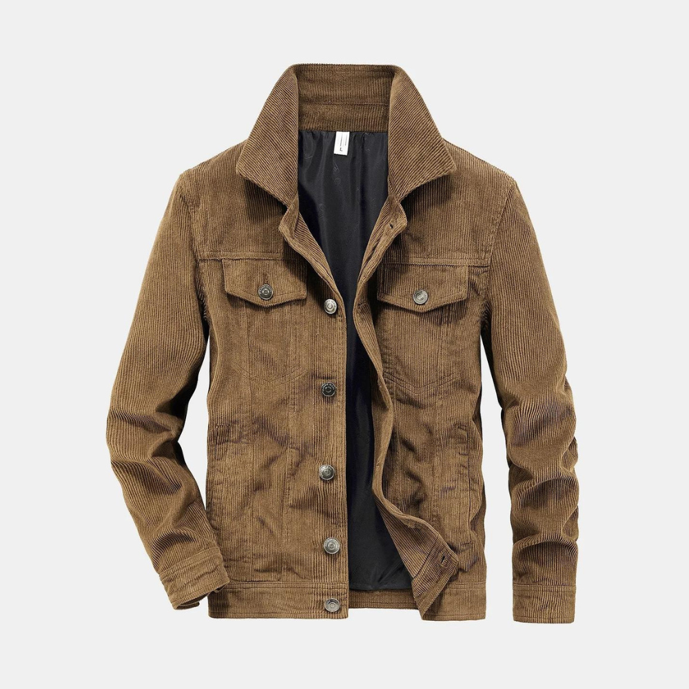 Aaro | Weiche, stilvolle, strapazierfähige Cordjacke für Herren