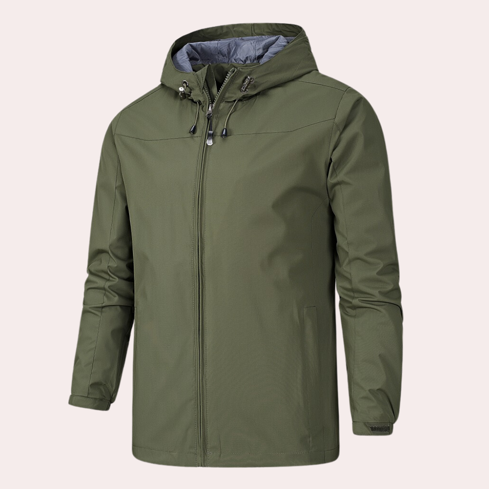 Gervais | Lightweight, Waterproof, Breathable Hooded Windbreaker Jacket