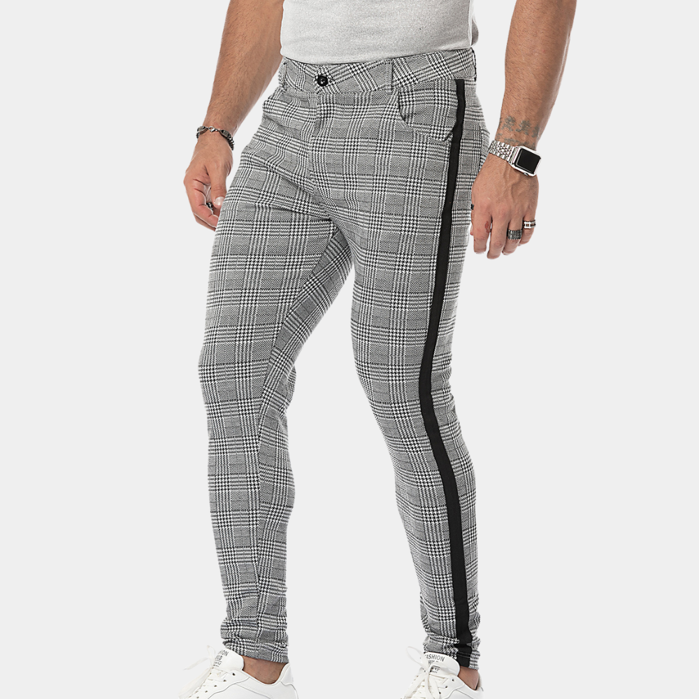 Anton | Stilvolle Retro-Karierte Schlanke Hose für Herren