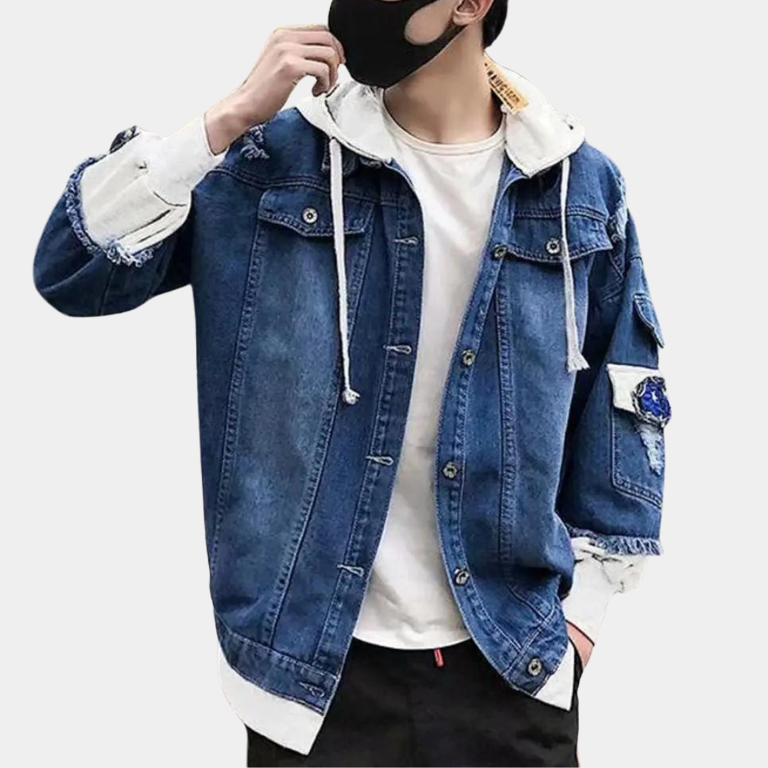 Quentin | Stilvolle Jeansjacke mit Kapuze, vielseitige Passform