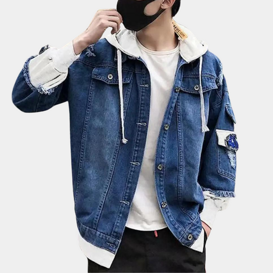 Quentin | Stilvolle Jeansjacke mit Kapuze, vielseitige Passform