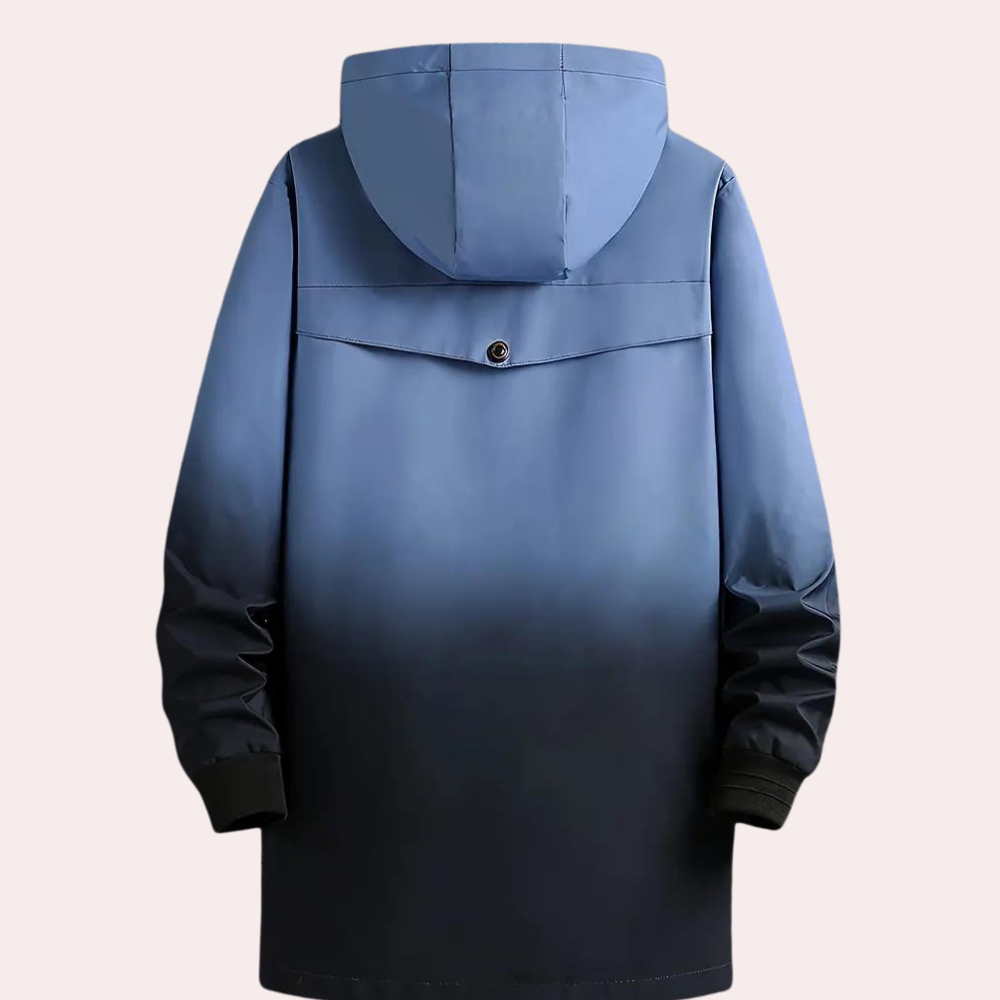Herwig | Stylish Warm Coat with Trendy Color Gradient