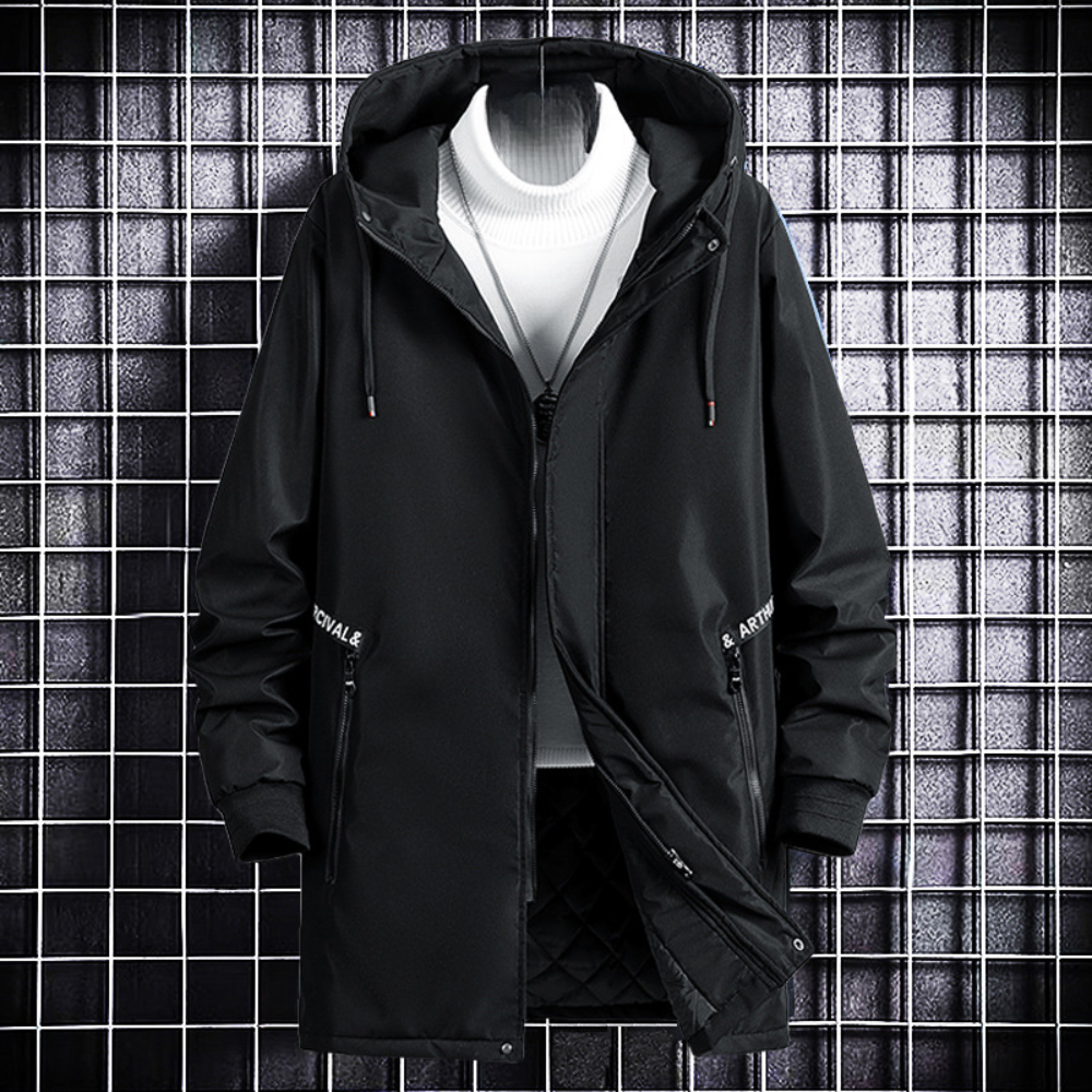 Herwig | Stylish Warm Coat with Trendy Color Gradient