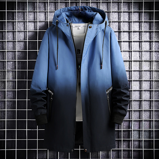 Herwig | Stylish Warm Coat with Trendy Color Gradient