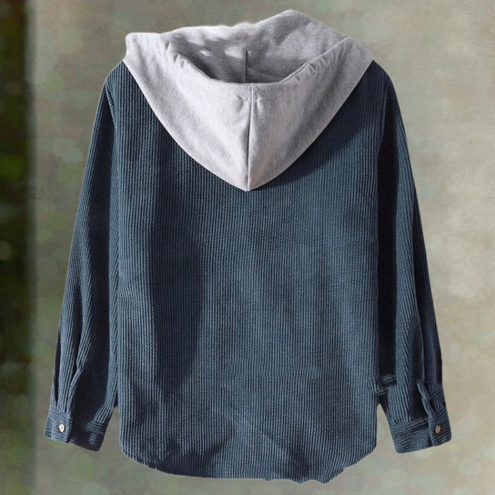 Jeno | Trendy Hooded Corduroy Jacket for Men, Versatile and Comfortable