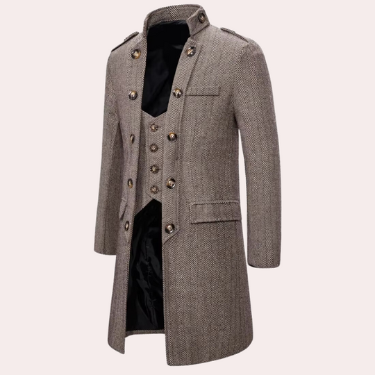 Johnny | Stylish Mid-Length Overcoat, Warm & Versatile