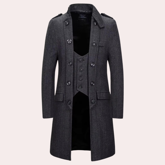 Johnny | Stylish Mid-Length Overcoat, Warm & Versatile