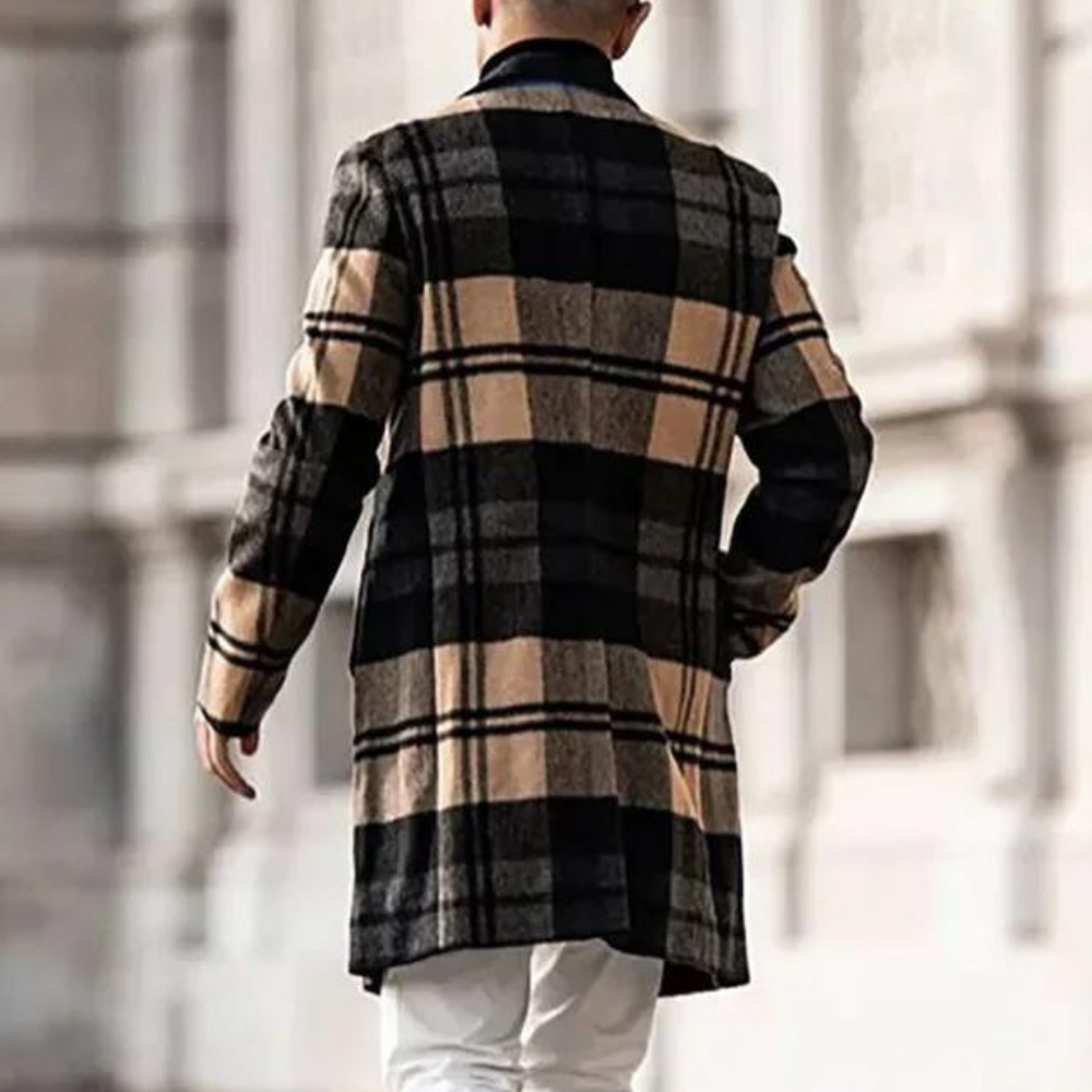 Richard | Trendy Checked Coat for Men