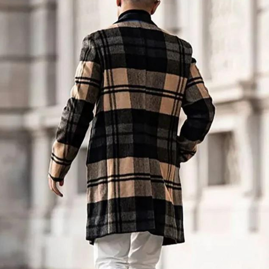 Richard | Trendy Checked Coat for Men