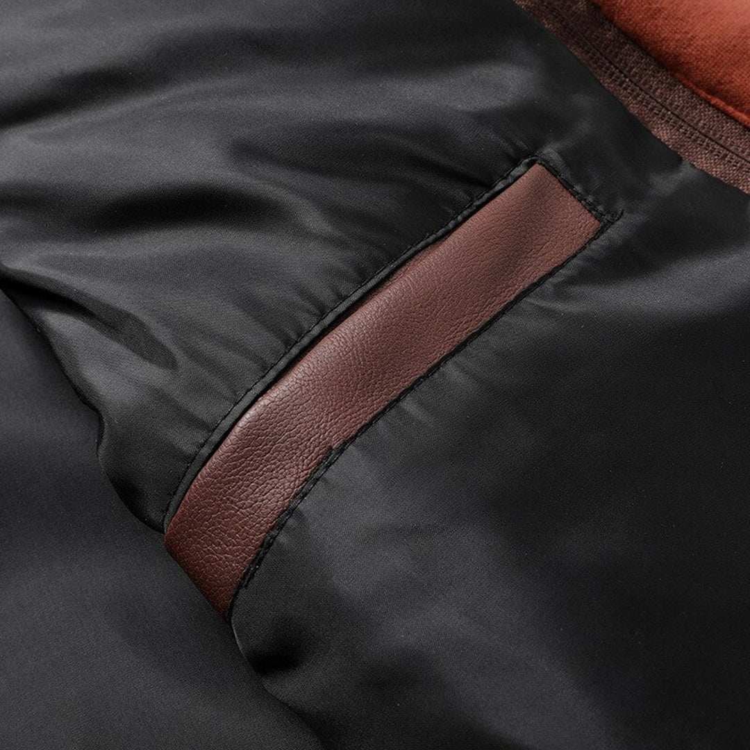 Erland | Stylish Hooded Leather Jacket for Men, Durable & Comfortable