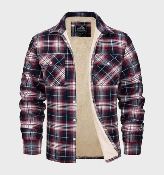 Jasper - Men's Flannel Jacket Vintage Style with Fleece Lining 3