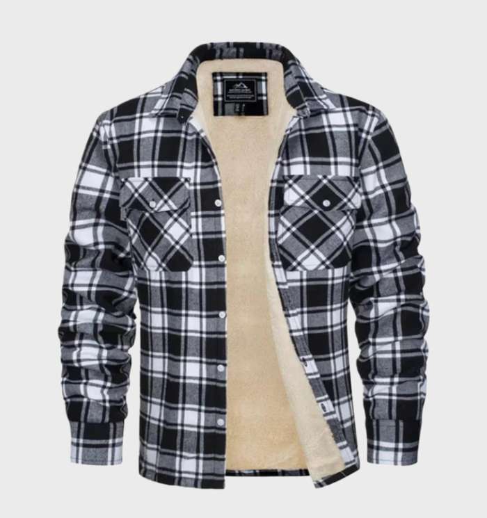 Jasper - Men's Flannel Jacket Vintage Style with Fleece Lining 4
