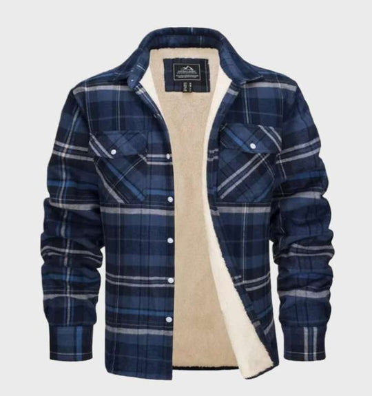 Jasper - Men's Flannel Jacket Vintage Style with Fleece Lining 7