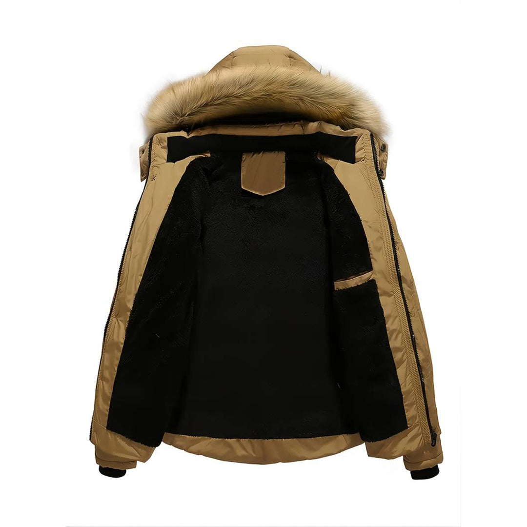 Jim | Stylish Men's Parka with Removable Hood and Warmth
