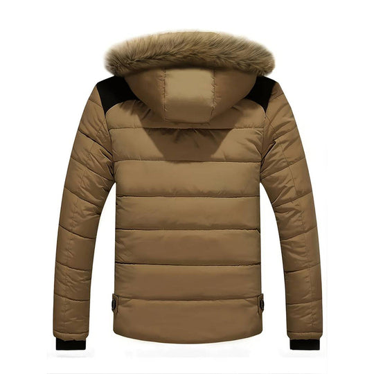 Jim | Stylish Men's Parka with Removable Hood and Warmth