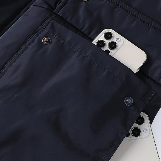 Mauno | Stylish men's parka jacket with fur collar, warm and durable