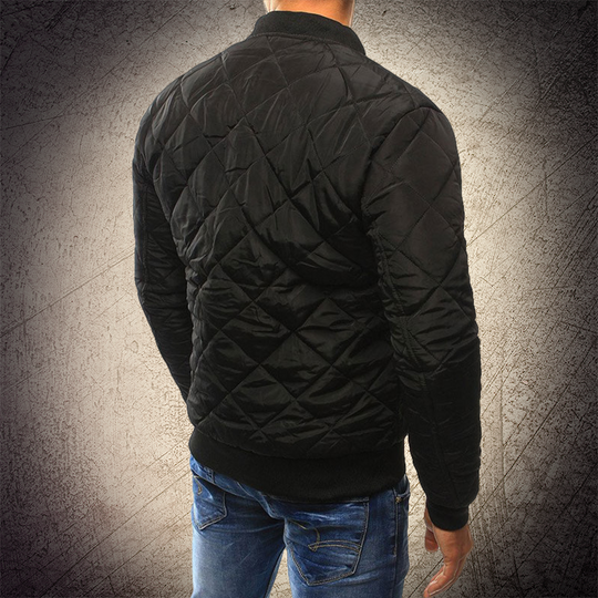 Milo - Men's Quilted Bomber Jacket Casual Polyester Winter Outerwear 2