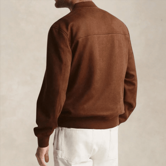 Rico - Men's Casual Bomber Jacket Soft Fiber Blend Regular Fit 1