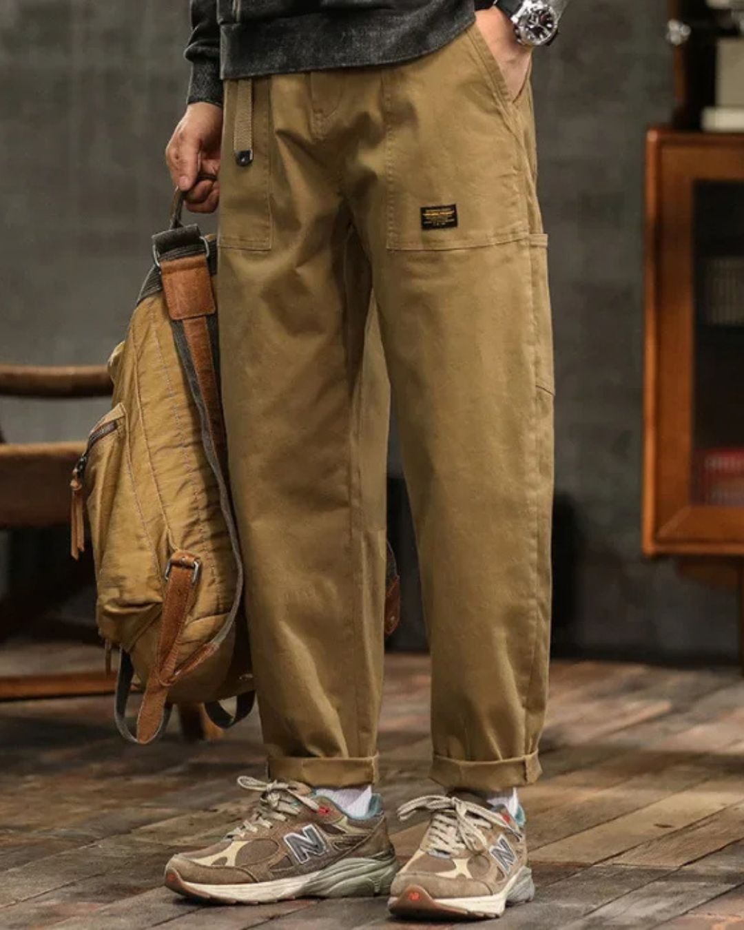 Rico - Men's Classic Cargo Pants Comfortable Fit Vintage Style 3
