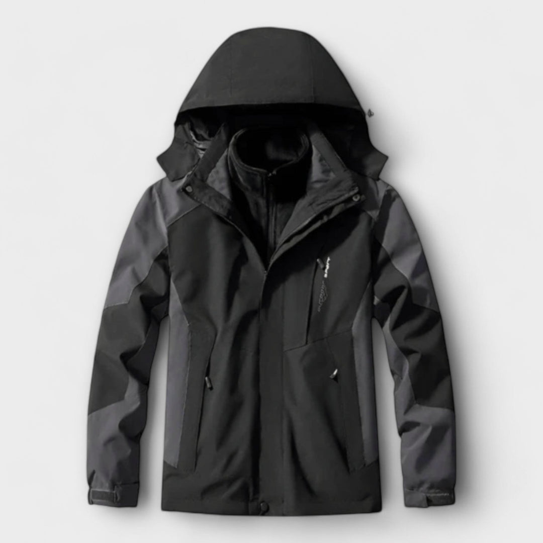 Giles | Men's Insulated Waterproof Hooded Ski Jacket