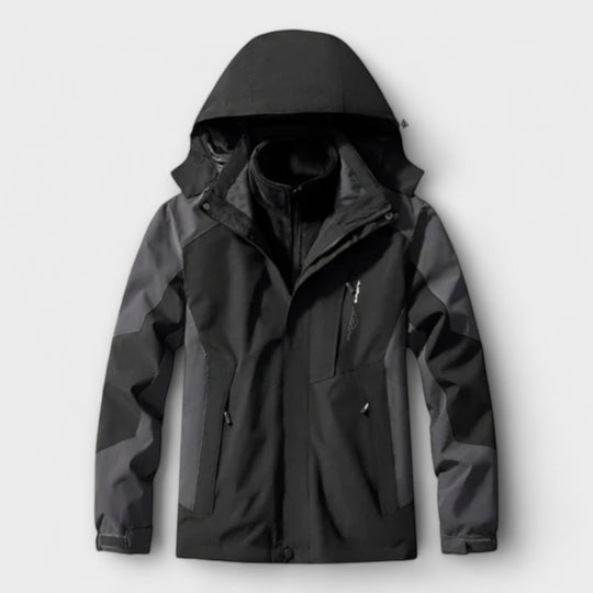 Giles | Men's Insulated Waterproof Hooded Ski Jacket