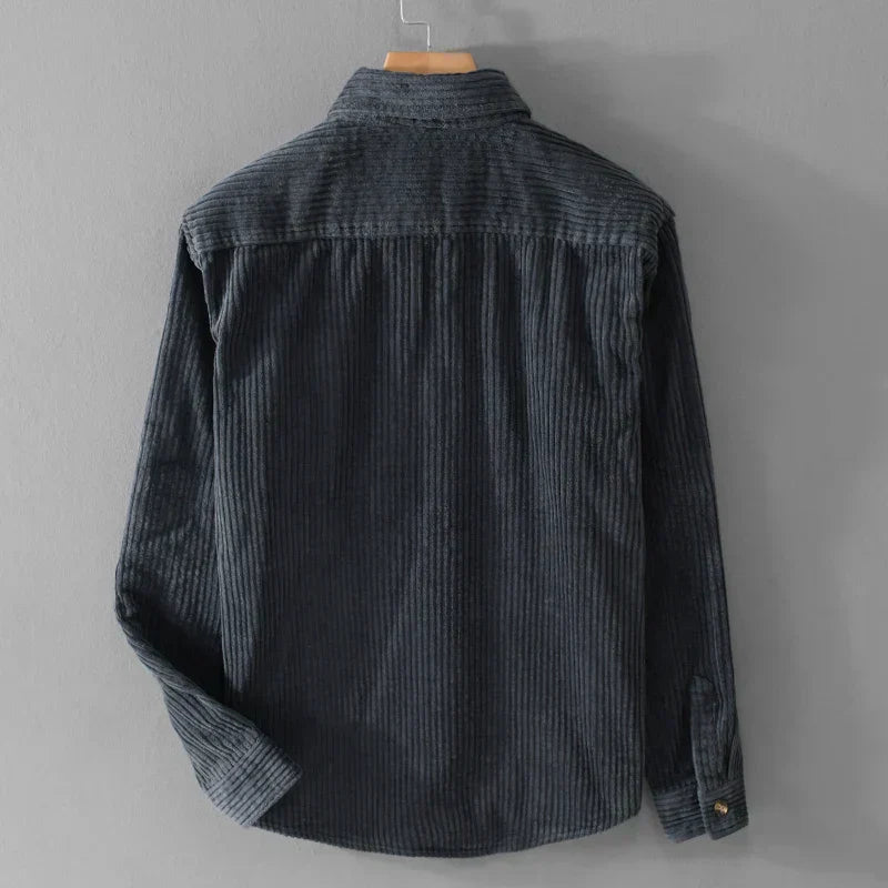Buddy | Stylish Corduroy Shirt with Classic Button Placket