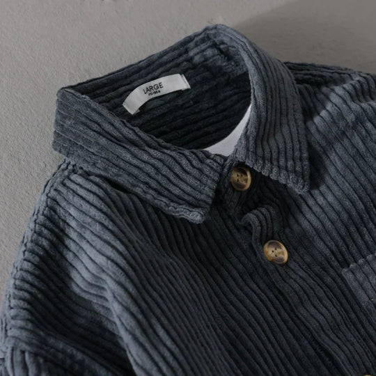 Buddy | Stylish Corduroy Shirt with Classic Button Placket