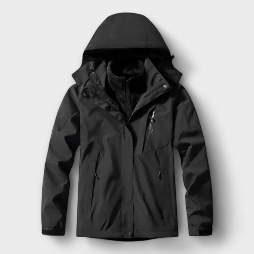 Giles | Men's Insulated Waterproof Hooded Ski Jacket