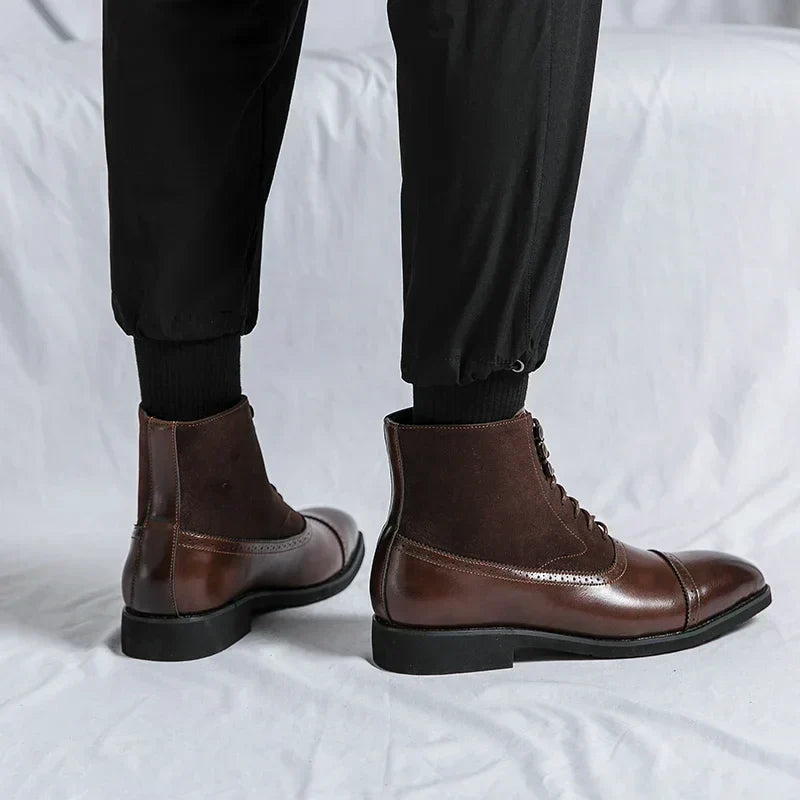 Chad | Timeless Leather Boots with Durable Lace Design