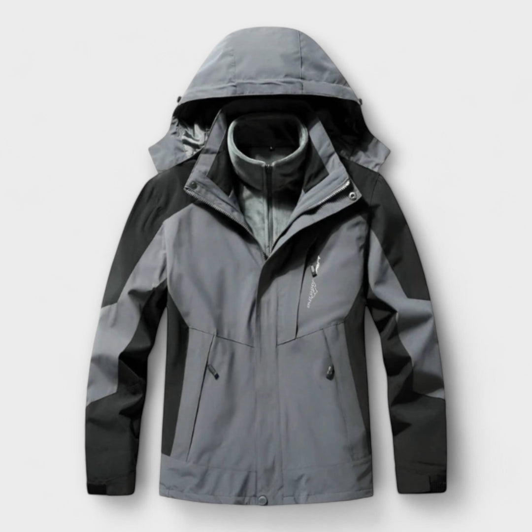 Giles | Men's Insulated Waterproof Hooded Ski Jacket