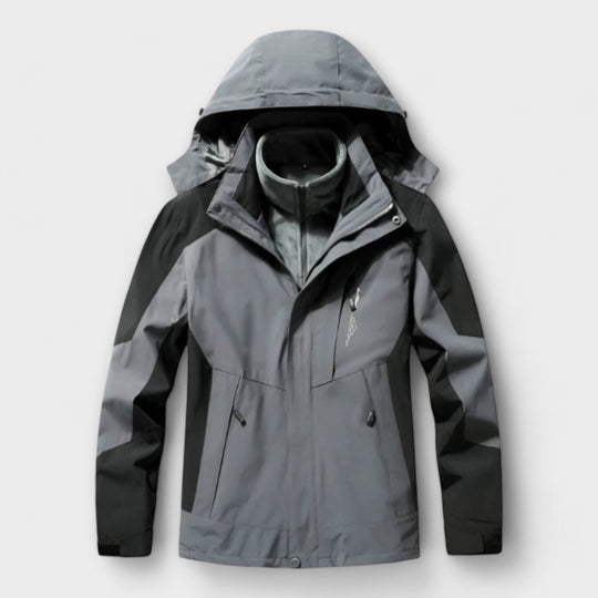 Giles | Men's Insulated Waterproof Hooded Ski Jacket