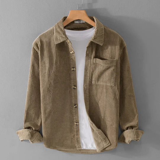 Buddy | Stylish Corduroy Shirt with Classic Button Placket