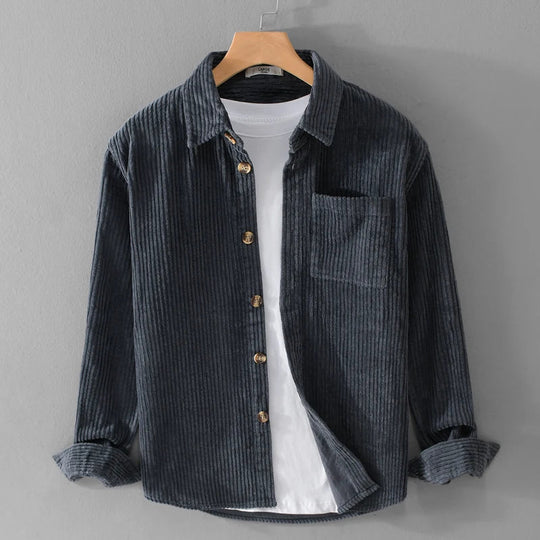 Buddy | Stylish Corduroy Shirt with Classic Button Placket