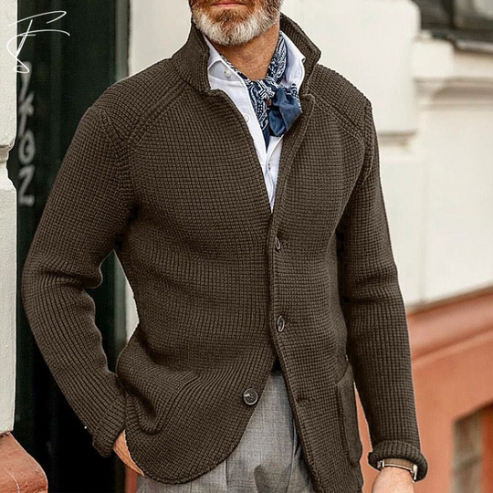 Marius | Classic Knit Jacket for Comfort and Style