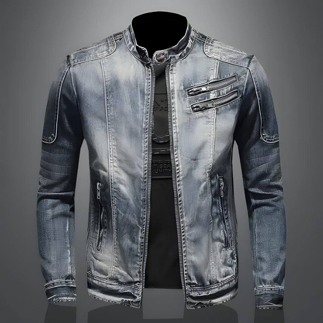 Vince - Men's Vintage Denim Jacket Classic Style Comfortable Fit 1