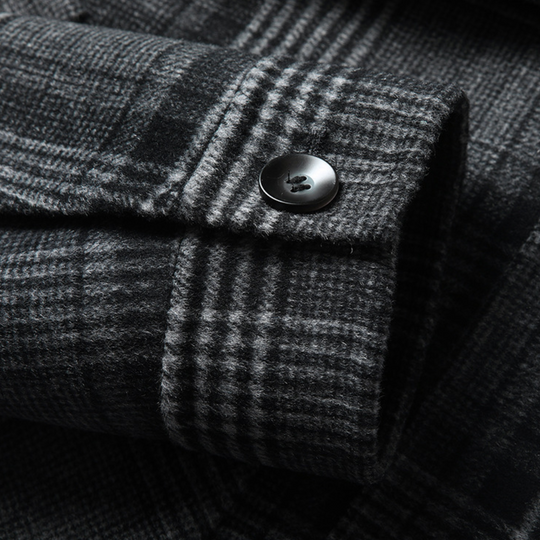 Joshua | Elegant Checked Coat, Stylish & Warm for Men