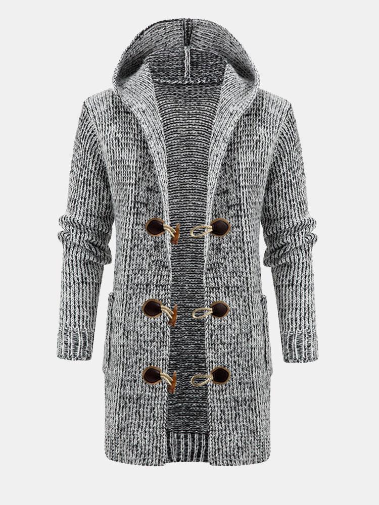 Brimson | Stylish Long Line Hooded Cardigan with Buckle