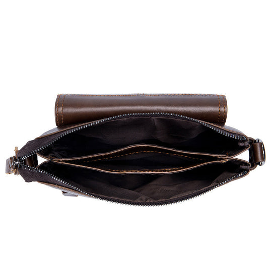 Vaughn | Vielseitige Leder-Schultertasche für den täglichen Gebrauch