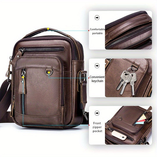 Winston | Stylish Vintage Leather Sling Bag for Men