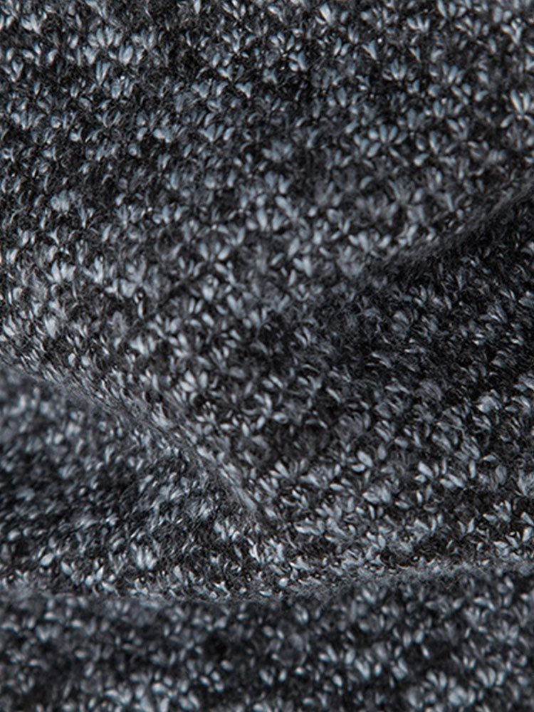 Camden | Stilvoller Reißverschluss-Kunstwildlederpullover mit Patchwork-Design
