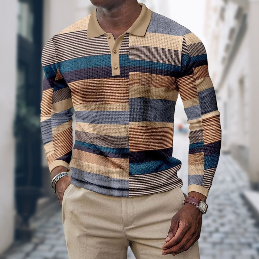 Maito | Classic Long-Sleeved Polo Shirt for Fashionable Men
