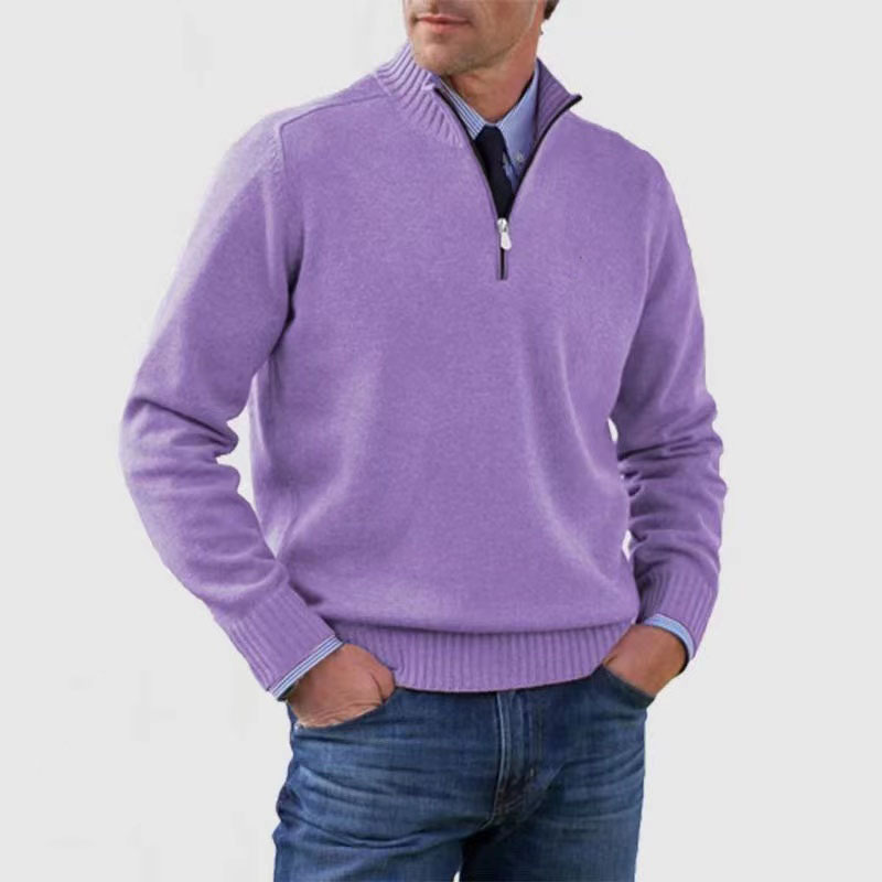 Zanzo | Men's Stylish Half-Zip Sweater, Perfect for Layering