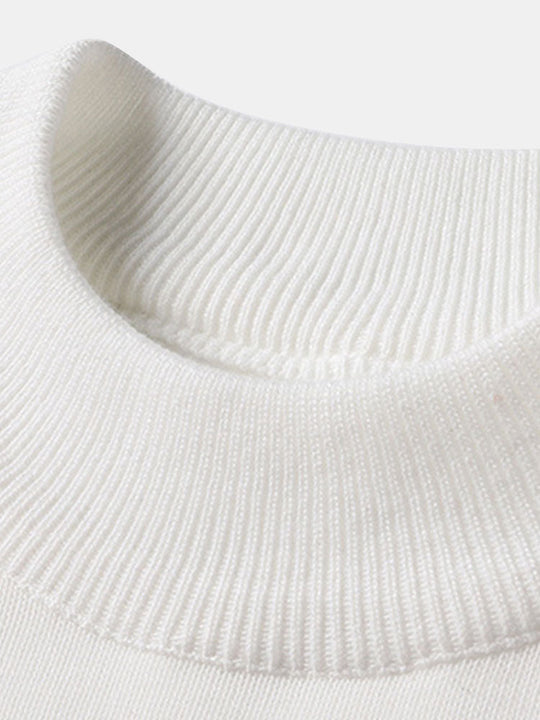 Eleazar | Comfortable Lined Mock Neck Sweater for Warmth