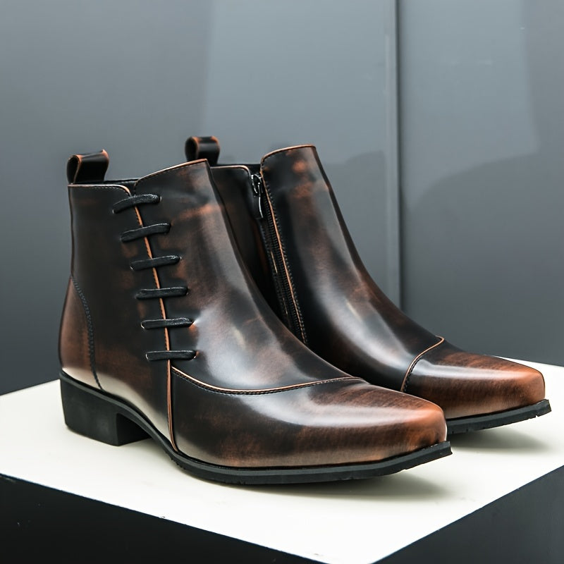 Easton | Elegant Leather Dress Boots for Men