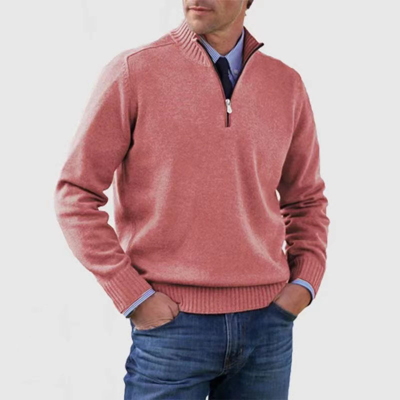 Zanzo | Men's Stylish Half-Zip Sweater, Perfect for Layering
