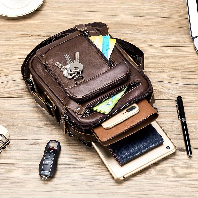 Winston | Stylish Vintage Leather Sling Bag for Men